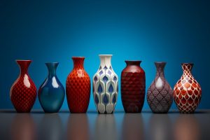 lineup-vivid-vases-with-blue-red-pattern_922357-40184
